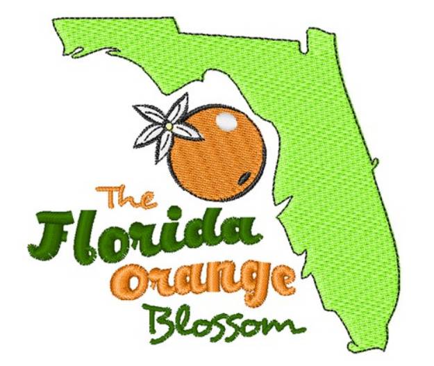 Picture of Orange Blossom Machine Embroidery Design