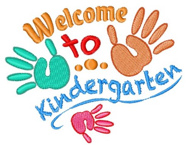 Picture of Welcome To Kindergarten Machine Embroidery Design