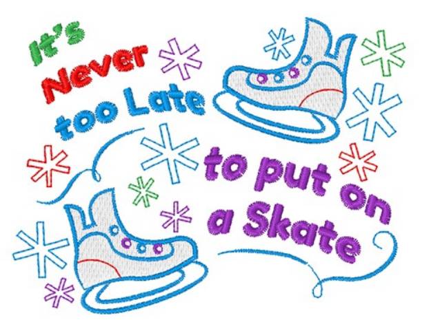 Picture of Put On A Skate Machine Embroidery Design