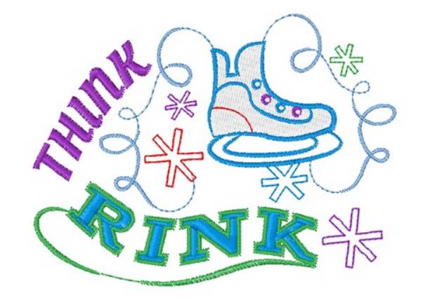 Picture of Think Rink Machine Embroidery Design