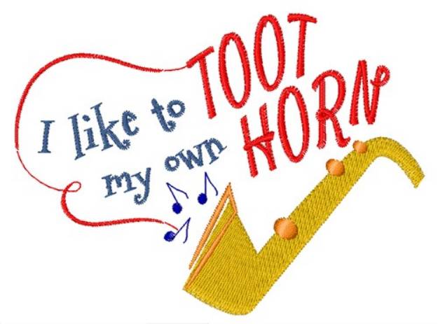 Picture of Toot My Own Horn Machine Embroidery Design