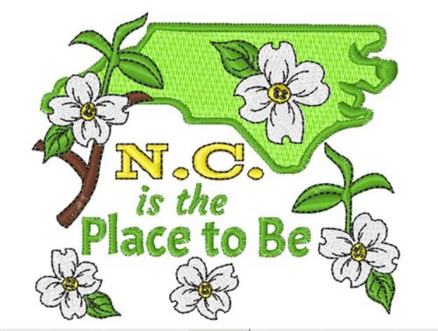 Picture of The Place To Be Machine Embroidery Design