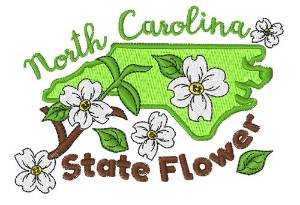 Picture of North Carolina Flower Machine Embroidery Design