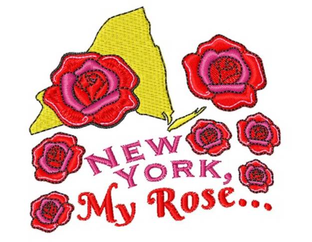 Picture of My Rose Machine Embroidery Design
