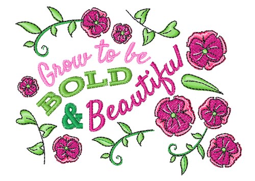 Bold & Beautiful Machine Embroidery Design