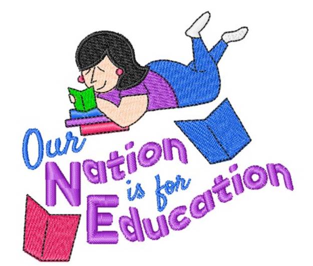 Picture of Nation For Education Machine Embroidery Design