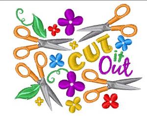 Picture of Cut It Out Machine Embroidery Design