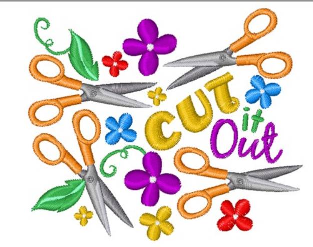 Picture of Cut It Out Machine Embroidery Design