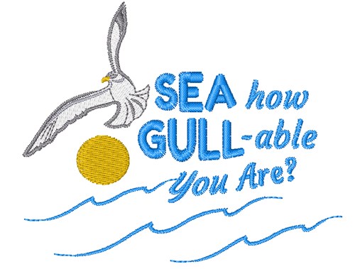How Gull-able Machine Embroidery Design