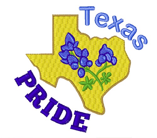 Texas Pride Machine Embroidery Design