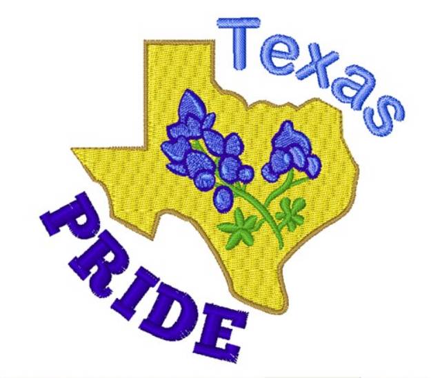 Picture of Texas Pride Machine Embroidery Design