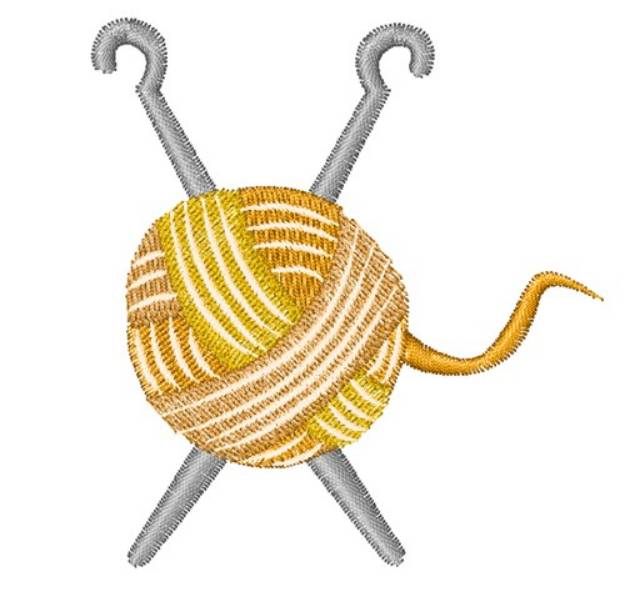 Picture of Yarn & Needles Machine Embroidery Design