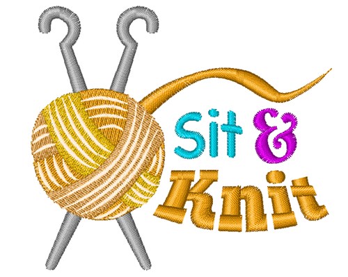 Sit & Knit Machine Embroidery Design