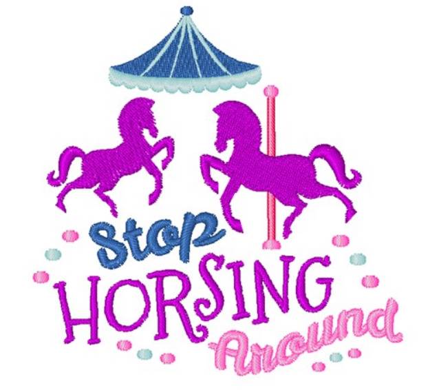 Picture of Horsing Around Machine Embroidery Design