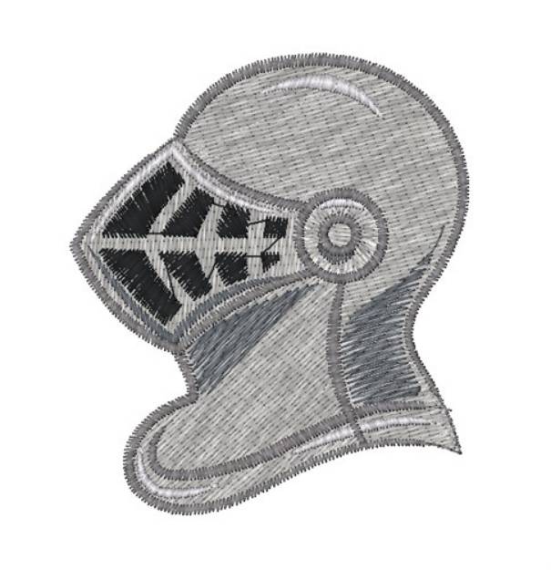 Picture of Knight Helmet Machine Embroidery Design