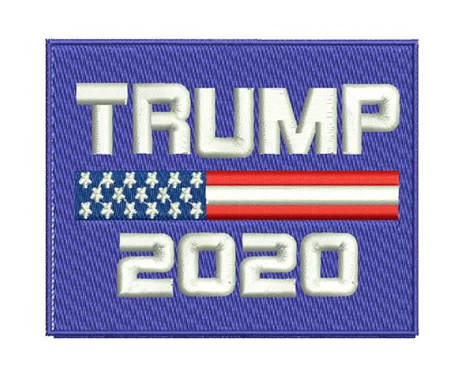 Trump 2020 Machine Embroidery Design