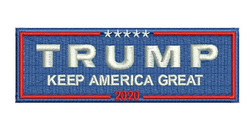 Trump Keep America Great Machine Embroidery Design