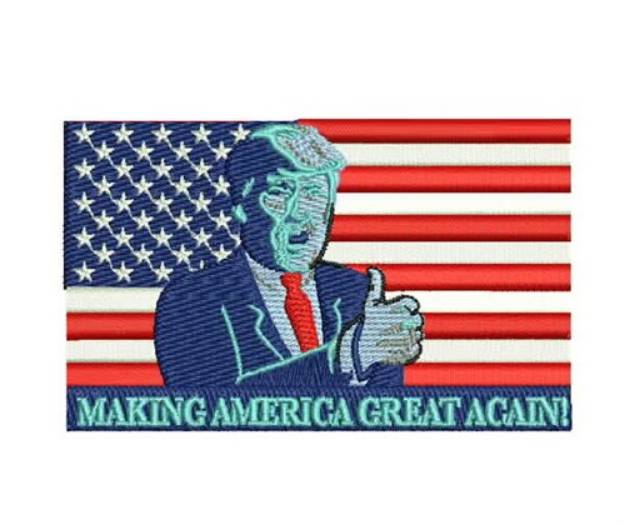 Picture of Trump Making America Great Again Machine Embroidery Design