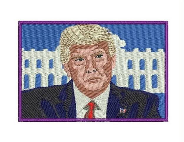 Picture of Donald Trump Machine Embroidery Design