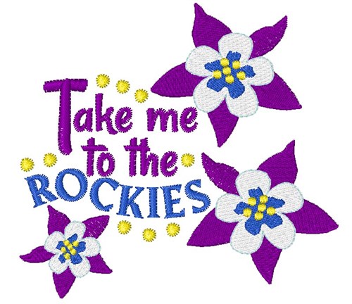 To The Rockies Machine Embroidery Design