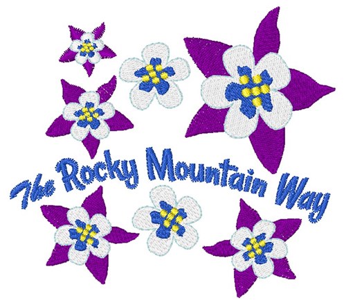 Rocky Mountain Way Machine Embroidery Design