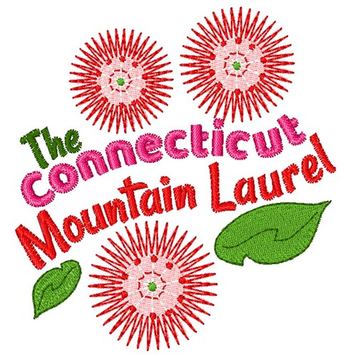 Mountain Laurel Machine Embroidery Design