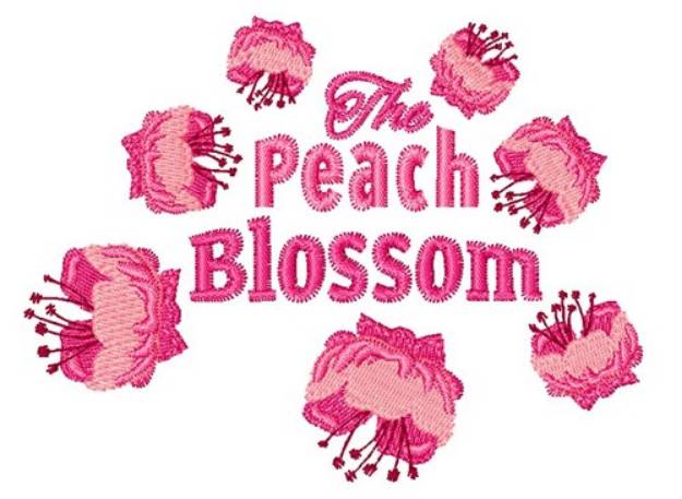 Picture of Peach Blossom Machine Embroidery Design