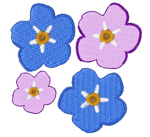 Flower Blooms Machine Embroidery Design