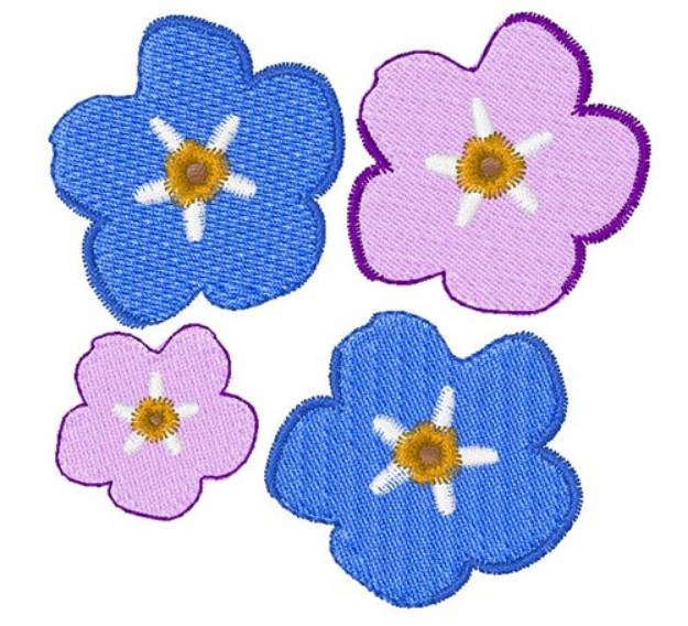 Picture of Flower Blooms Machine Embroidery Design