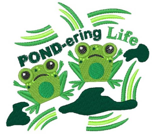 Picture of Pond-ering Life Machine Embroidery Design