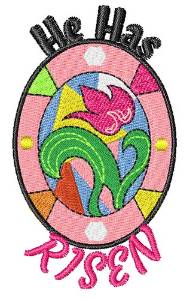 Picture of He Has Risen Machine Embroidery Design