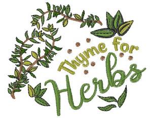 Picture of Time For Thyme Machine Embroidery Design
