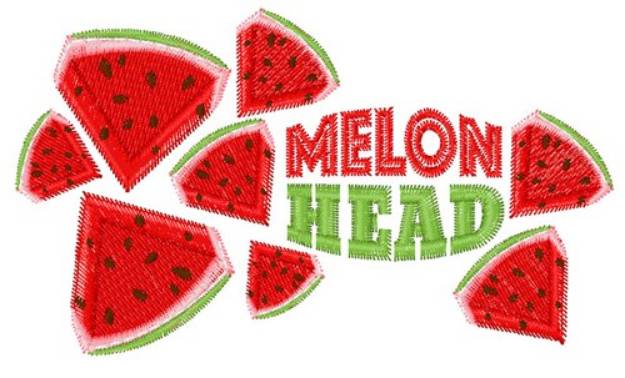 Picture of Melon Head Machine Embroidery Design