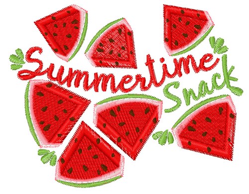 Summertime Snack Machine Embroidery Design