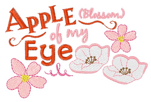 Apple Of My Eye Machine Embroidery Design