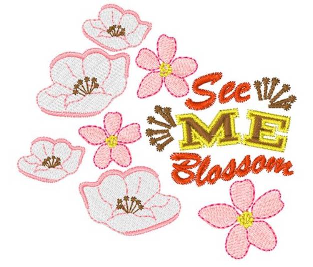 Picture of See Me Blossom Machine Embroidery Design