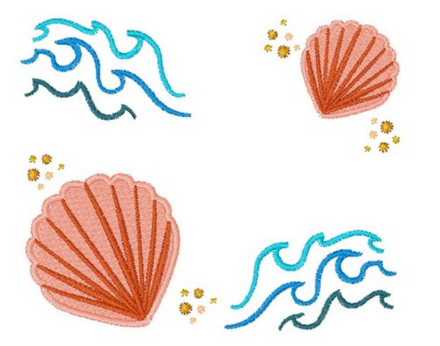 Picture of Sea Shells Machine Embroidery Design