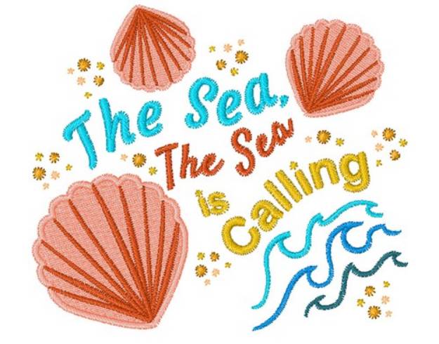 Picture of Sea Is Calling Machine Embroidery Design