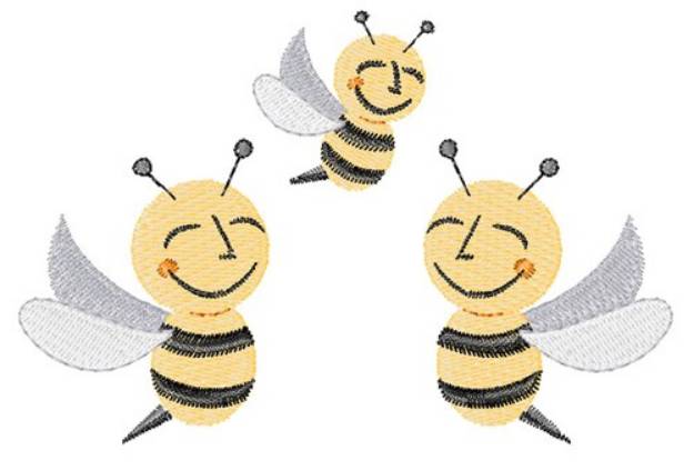 Picture of Bumble Bees Machine Embroidery Design