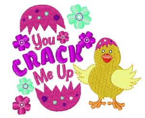 Picture of Crack Me Up Machine Embroidery Design