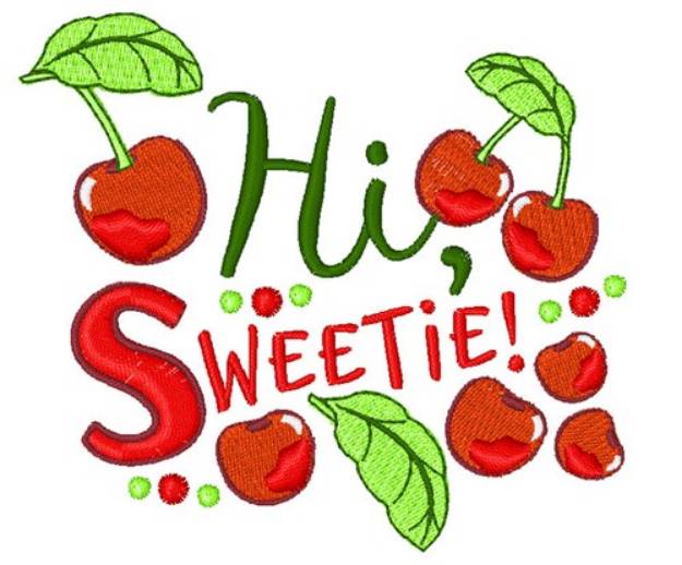 Picture of Hi Sweetie Machine Embroidery Design