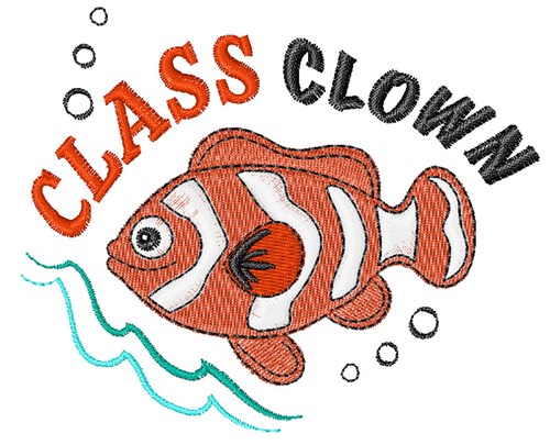 Class Clown Machine Embroidery Design