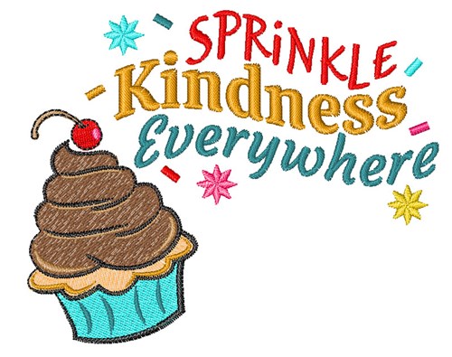 Sprinkle Kindness Machine Embroidery Design
