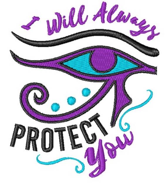 Picture of Protect You Machine Embroidery Design