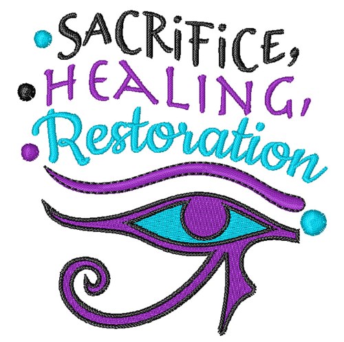 Sacrifice Healing Restoration Machine Embroidery Design