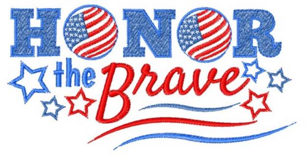 Picture of Honor The Brave Machine Embroidery Design