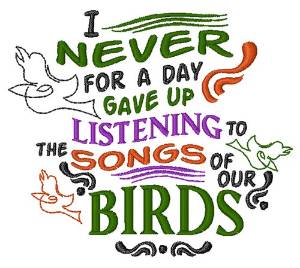 Picture of Songs Of Birds Machine Embroidery Design