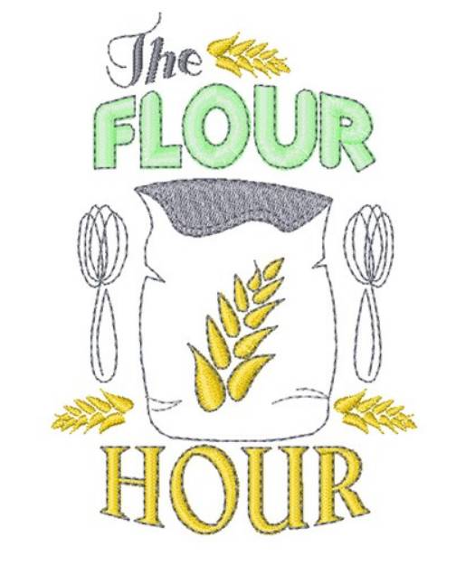 Picture of The Flour Hour Machine Embroidery Design
