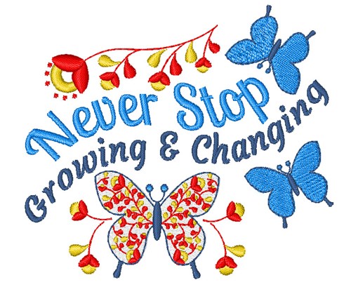Growing And Changing Machine Embroidery Design