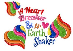 Picture of A Heart Breaker Machine Embroidery Design